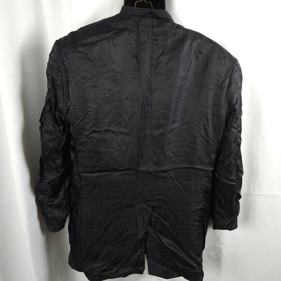 Hartz & Co Mens 40R Navy Blue 100% Worsted Cashmere 3-Button Sports Coat Blazer - Picture 5 of 8